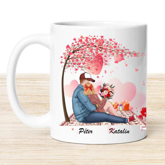 Valentin napi bögre – személyre szabható