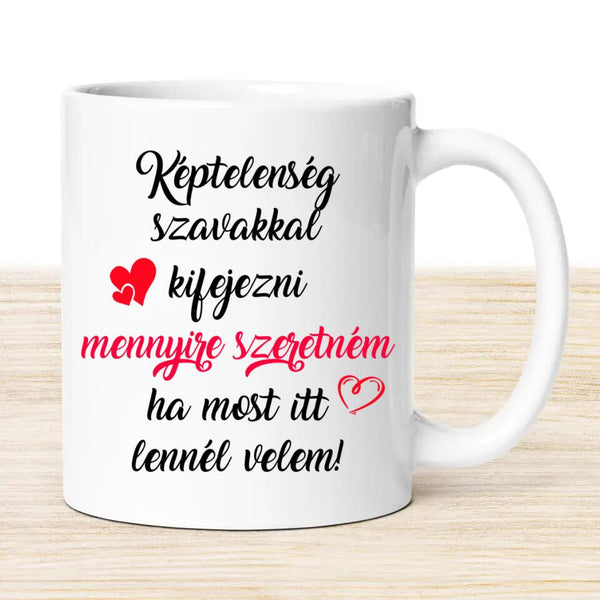 Valentin napi bögre – személyre szabható
