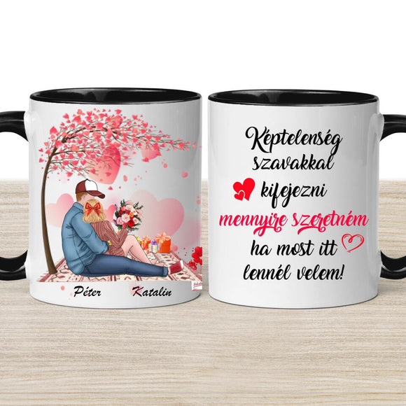 Valentin napi bögre – személyre szabható