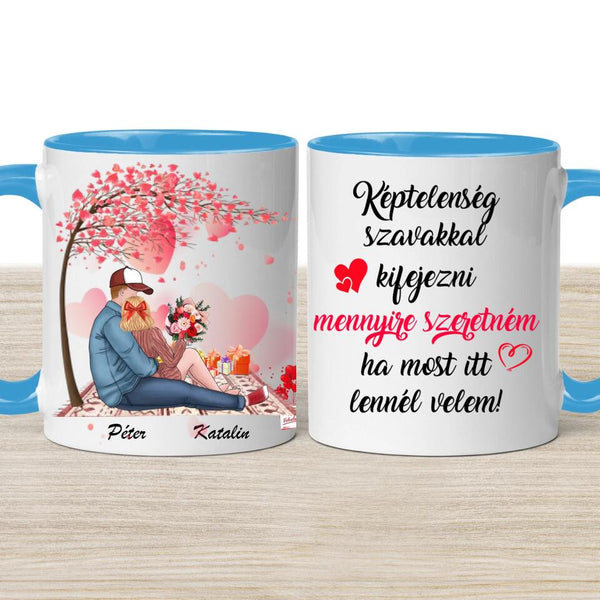 Valentin napi bögre – személyre szabható