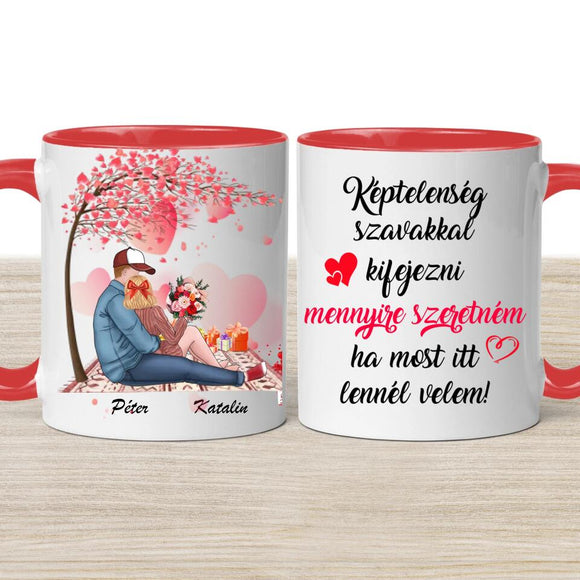 Valentin napi bögre – személyre szabható