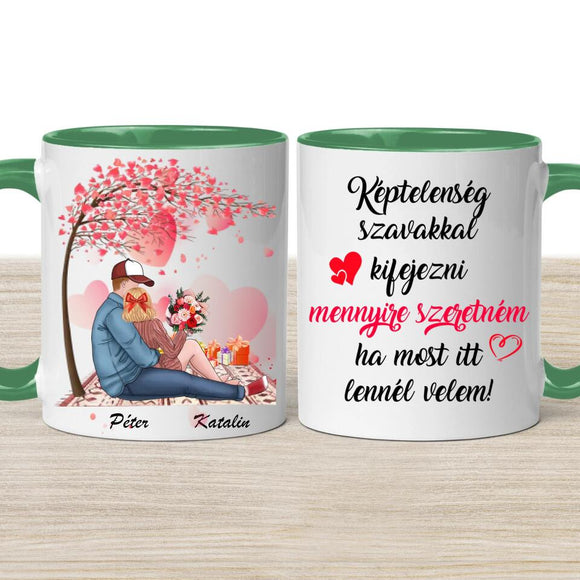 Valentin napi bögre – személyre szabható