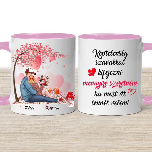 Valentin napi bögre – személyre szabható