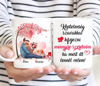 Valentin napi bögre – személyre szabható