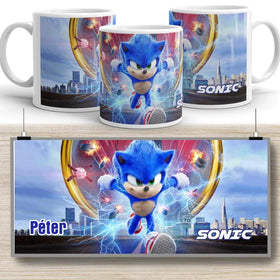 SONIC bögre - saját névvel