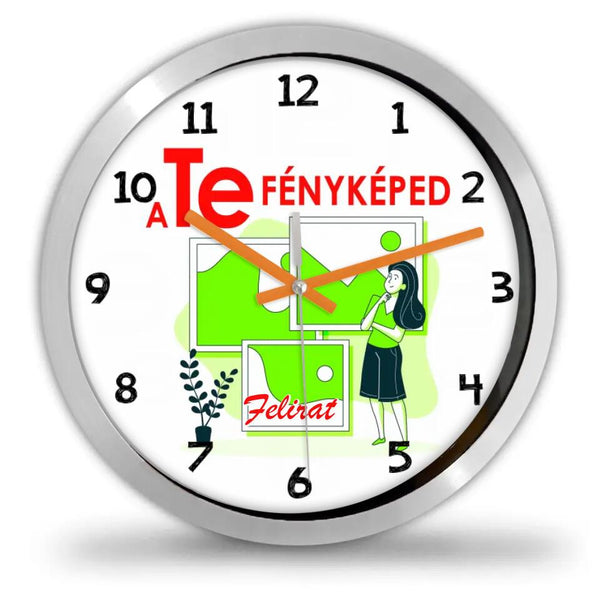 Fényképes Falióra Saját Fotóval