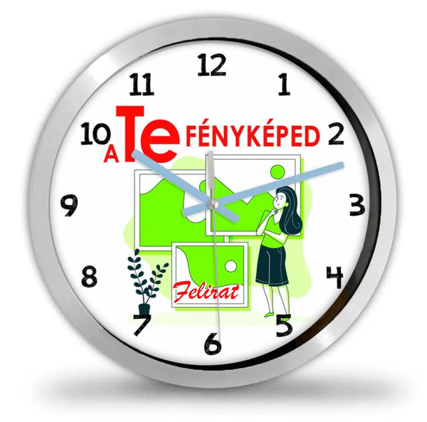 Fényképes Falióra Saját Fotóval
