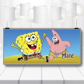 Spongyabob bögre – saját névvel, egyedi kivitel - 0