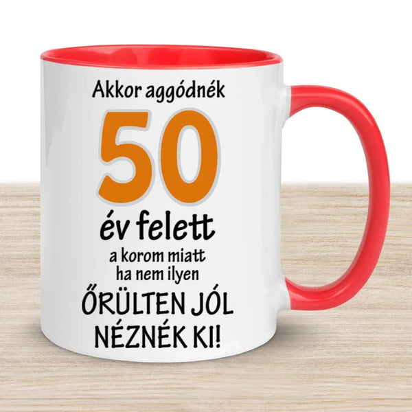 Születésnapi évszámos bögre – egyedi