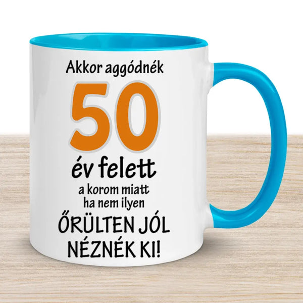 Születésnapi évszámos bögre – egyedi