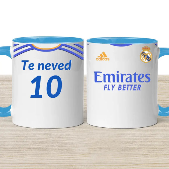 Real Madrid focis bögre – egyedi kivitel