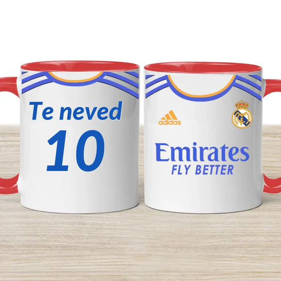 Real Madrid focis bögre – egyedi kivitel