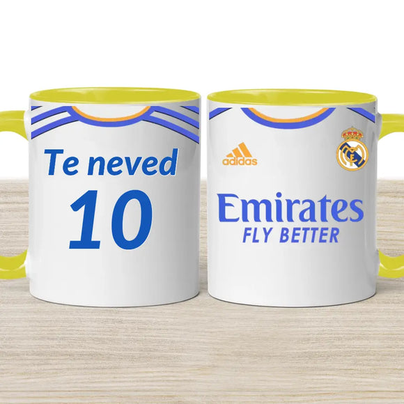 Real Madrid focis bögre – egyedi kivitel