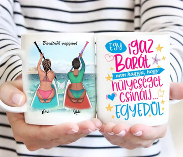 SUP barátnős bögre – egyedi dizájn - 0