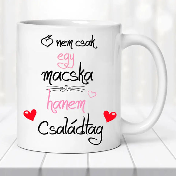 Macskás Egyedi Bögre