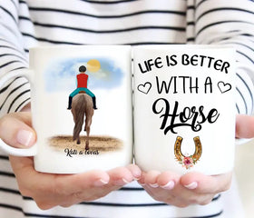 Lovas bögre – egyedi mintával No.2 - 0