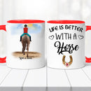 Lovas bögre – egyedi mintával No.2-8