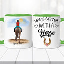 Lovas bögre – egyedi mintával No.2-9