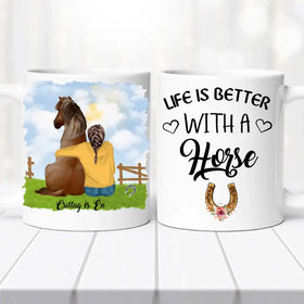 Lovas bögre – lányos változat