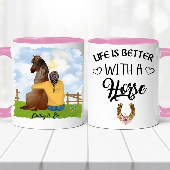 Lovas bögre – lányos változat