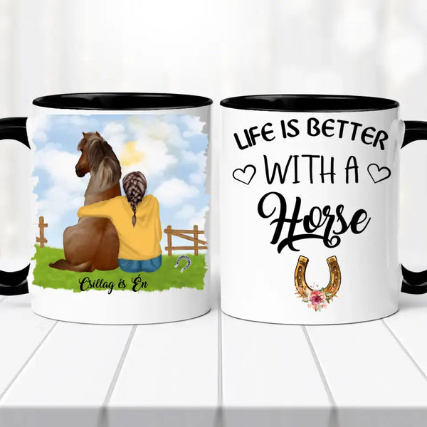 Lovas bögre – lányos változat