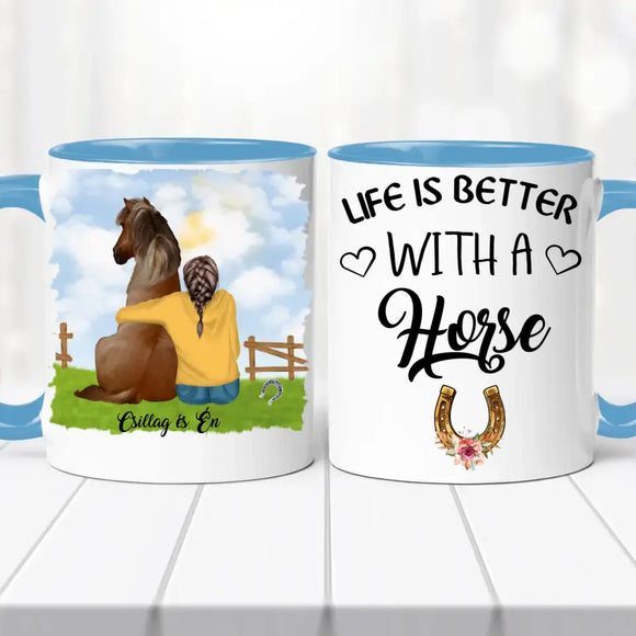 Lovas bögre – lányos változat