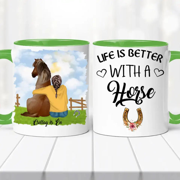 Lovas bögre – lányos változat