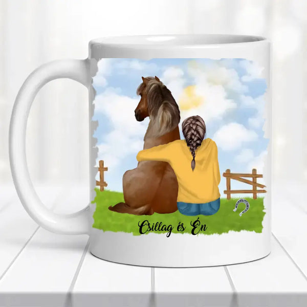 Lovas bögre – lányos változat