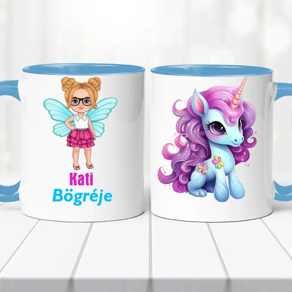 Névre szóló bögre – pónis lányos mintával