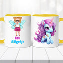 Névre szóló bögre – pónis lányos mintával