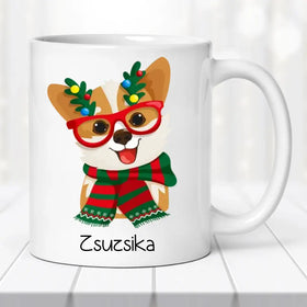 Karácsonyi bögre gyerekeknek – téli állatokkal - 0