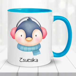 Karácsonyi bögre gyerekeknek – téli állatokkal