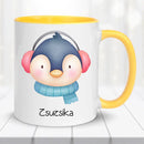 Karácsonyi bögre gyerekeknek – téli állatokkal-7