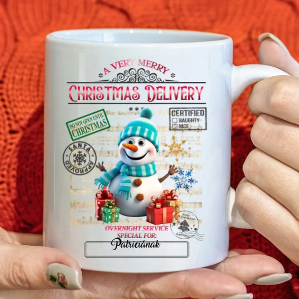 Karácsonyi bögre – egyedi kivitel