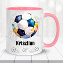 Névre szóló focis bögre – egyedi felirattal