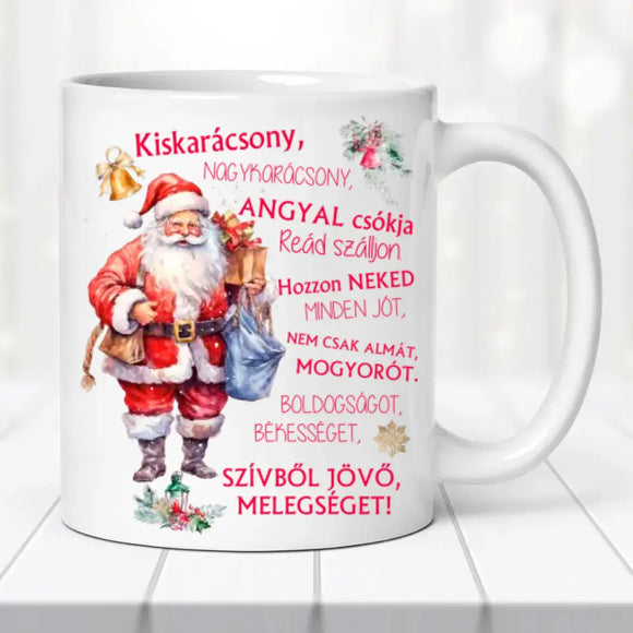 Karácsonyi bögre – Jézus grafikával