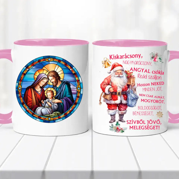 Karácsonyi bögre – Jézus grafikával