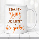 Egyedi bögre – olvasó lány illusztrációval-8