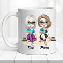 Barátnős bögre – két lányos dizájn-3