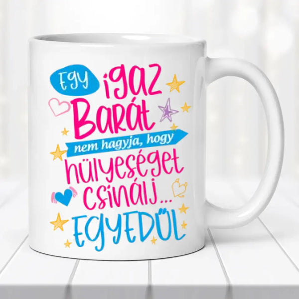 Barátnős bögre – két lányos dizájn