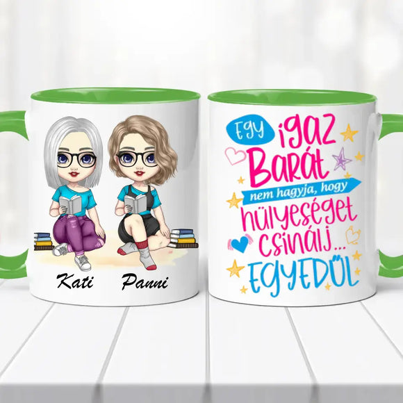 Barátnős bögre – két lányos dizájn