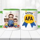 Családi bögre - apa, lánya és fia-6