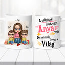 Családi bögre – anya, fia és lánya-2