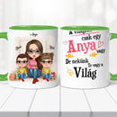 Családi bögre – anya, fia és lánya-6