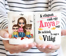 Családi bögre – anya, fia és lánya-7