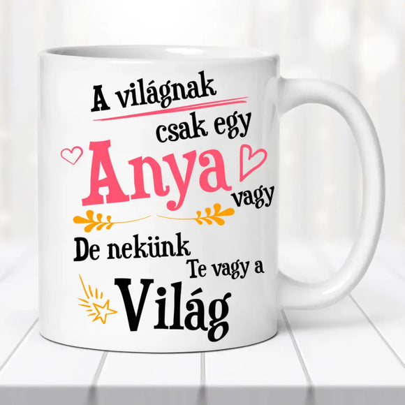 Családi bögre – anya, fia és lánya