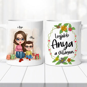 Családi bögre – anya, fia - 0