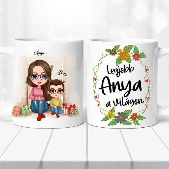 Családi bögre – anya, fia