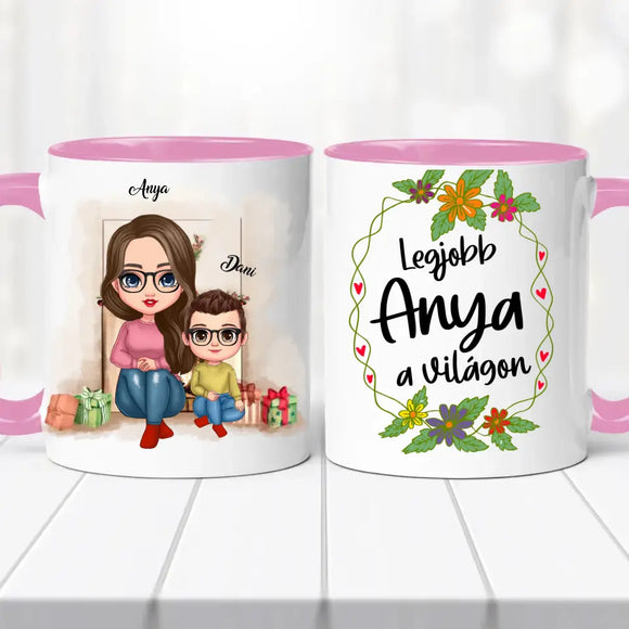 Családi bögre – anya, fia