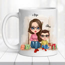 Családi bögre – anya, fia-8